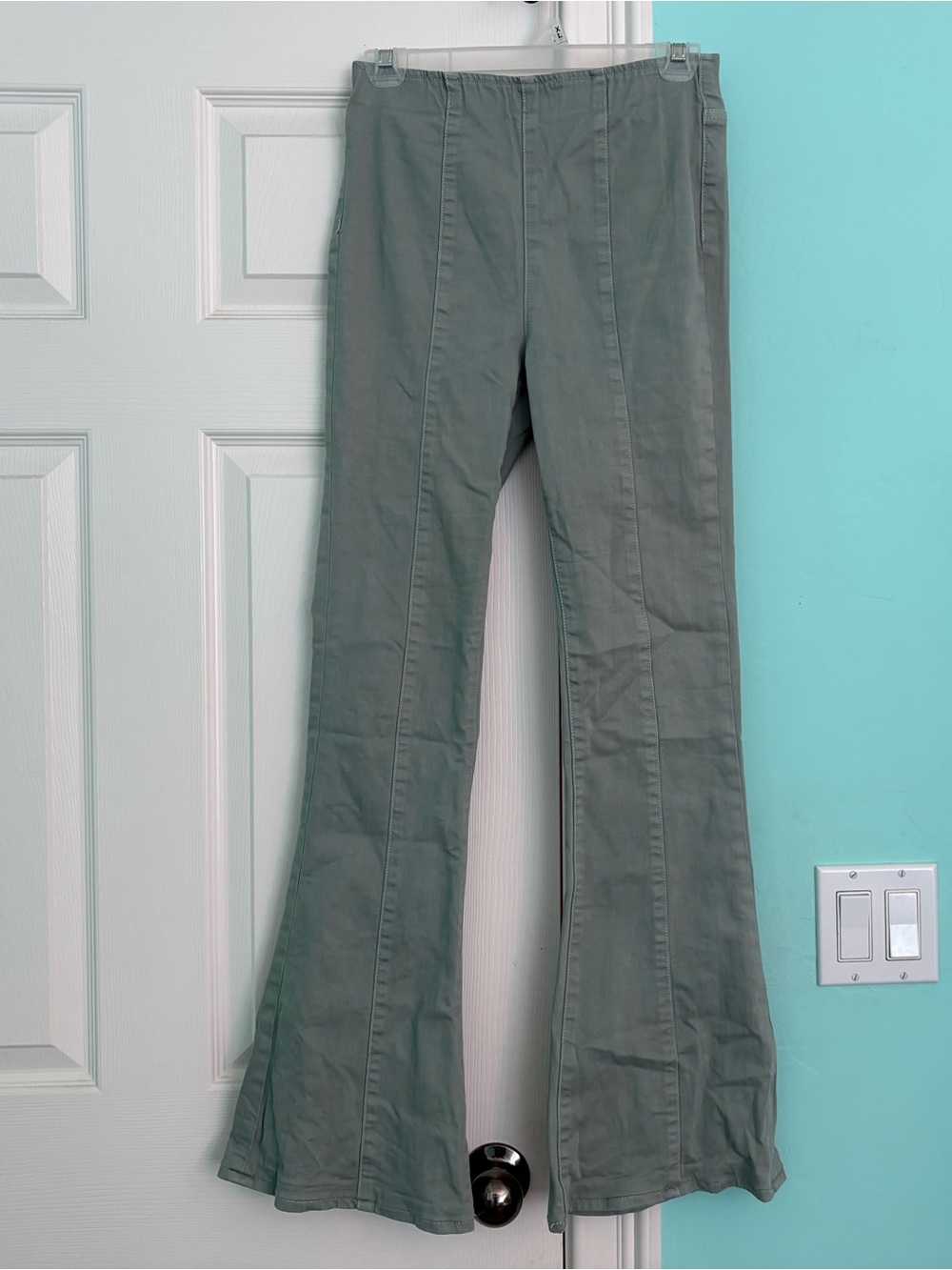 Band of Gypsies Sage Green Flared Jeans!
